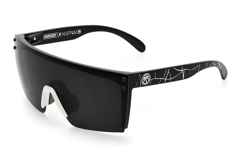 Lazer Face Z87 - Shreddy Crack White Polarized Cat - Eye Feminine Design