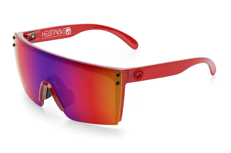 Lazer Face Z87 Sunglasses: Neon Red Flip - Up Dual - Purpose Design