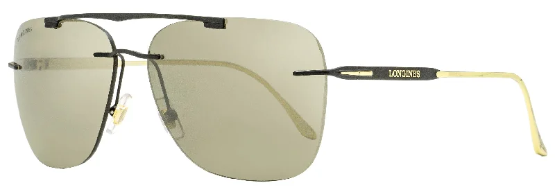 Longines Men's Classic Sunglasses LG0009-H 02L Black/Gold 62mm Anti - Blue - Light Computer Glasses Longines Men's Classic Sunglasses LG0009-H 02L Black/Gold 62mm Anti - Blue - Light Computer Glasses