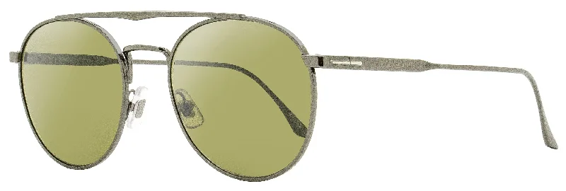 Longines Men's Oval Sunglasses LG0021 08Q Gunmetal 53mm Glitter - Embellished Party Glasses