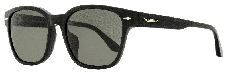Longines Men's Rectangular Sunglasses LG0015H 01A Black 56mm Multi - Functional Outdoor Glasses Longines Men's Rectangular Sunglasses LG0015H 01A Black 56mm Multi - Functional Outdoor Glasses