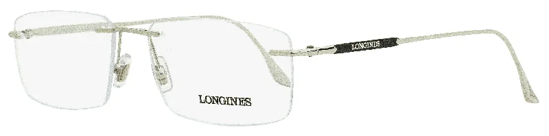 Longines Men's Rimless Eyeglasses LG5001H 016 Palladium 56mm Retro - Inspired 