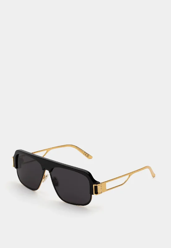 Marni Burullus sunglasses Black Gold Rhinestone - Embellished Glam Design