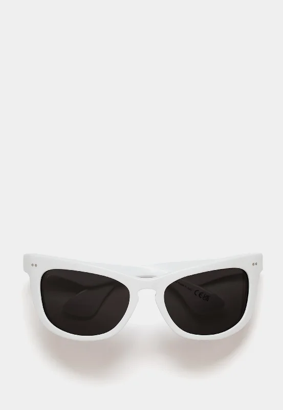 Marni Isamu sunglasses Solid White Vintage Horn - Rimmed Style