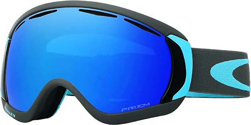 Men's Canopy Snow Goggles In Iron Sapphire Vintage Horn - Rimmed Style
