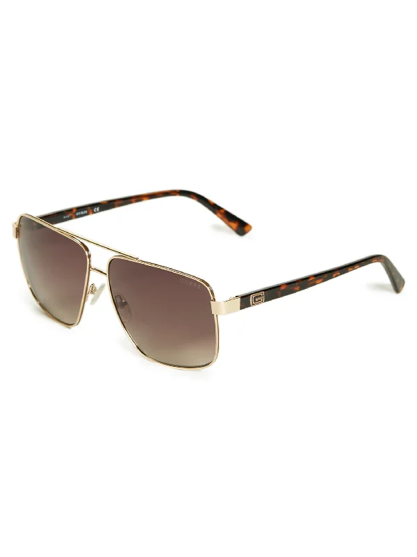 Metal Navigator Sunglasses Glitter - Embellished Party Glasses