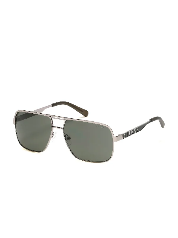 Metal Navigator Sunglasses Matte - Finish Plastic Frame Look