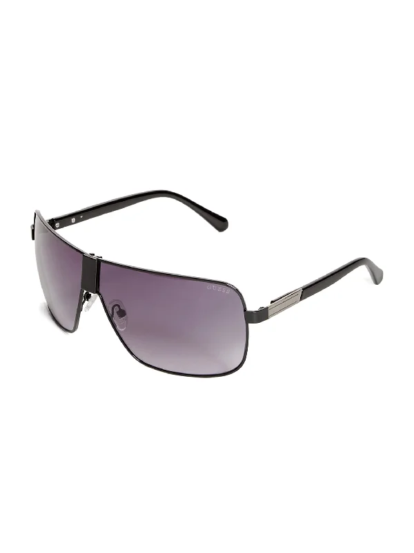 Metal Shield Sunglasses Wayfarer Streetwear Style