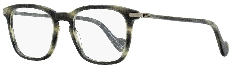 Moncler Men's Rectangular Eyeglasses ML5045 055 Gray Melange 52mm Flip - Up Dual - Purpose Design