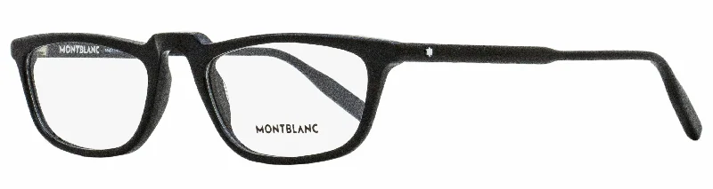 Montblanc Men's Rectangular Eyeglasses MB0053O 001 Black 54mm Flip - Up Dual - Purpose Design Montblanc Men's Rectangular Eyeglasses MB0053O 001 Black 54mm Flip - Up Dual - Purpose Design