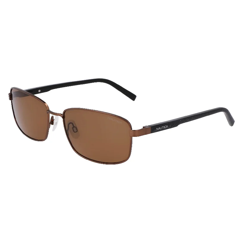 Nautica Mens Logo Rectangle Sunglasses Fashionable Look