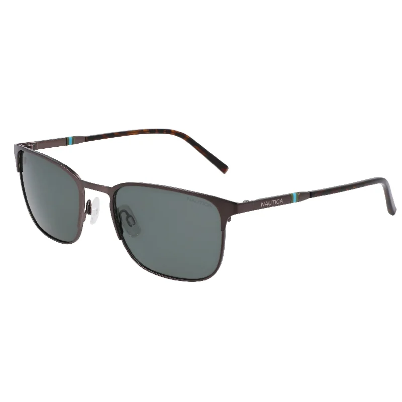 Nautica Mens Rectangle Sunglasses Clip - On Sunglasses Convenience