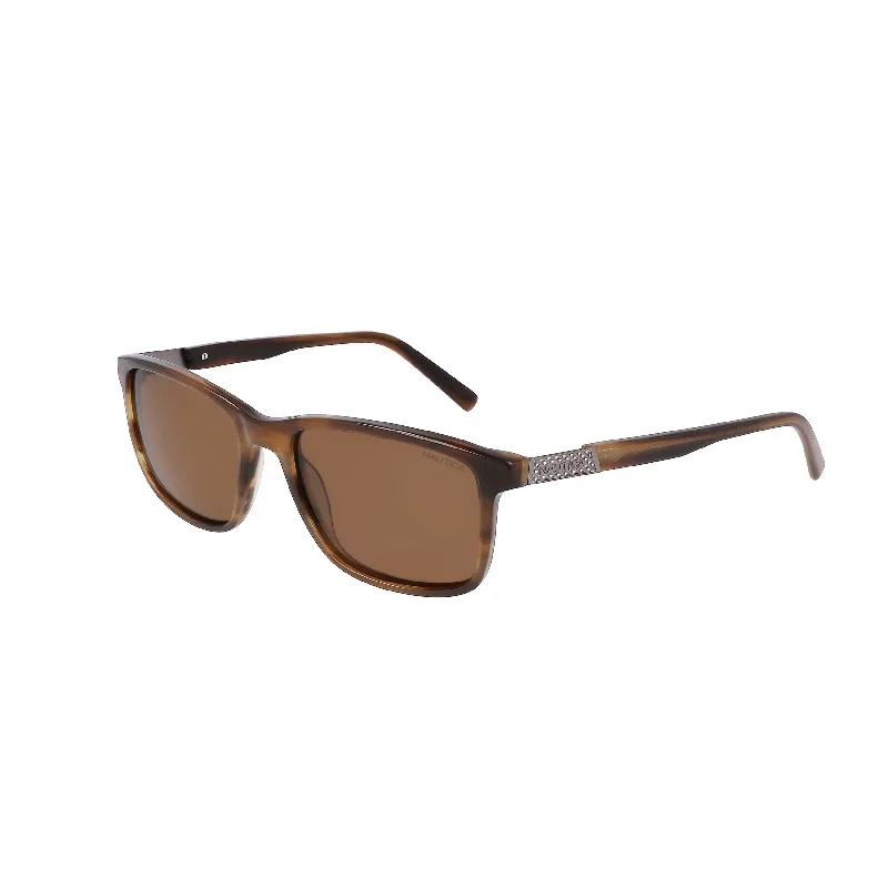 Nautica Mens Rectangle Sunglasses Rhinestone - Embellished Glam Design