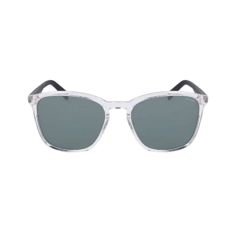 Nautica Mens Style Captain Square Sunglasses Geometric - Patterned Frame Design