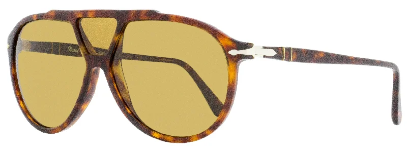 Persol Men's Pilot Sunglasses PO3217S 24/53 Havana 59mm Geometric - Patterned Frame Design Persol Men's Pilot Sunglasses PO3217S 24/53 Havana 59mm Geometric - Patterned Frame Design