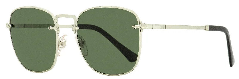 Persol Men's Square Sunglasses PO2490S 518/31 Silver/Black 54mm Anti - Blue - Light Computer Glasses