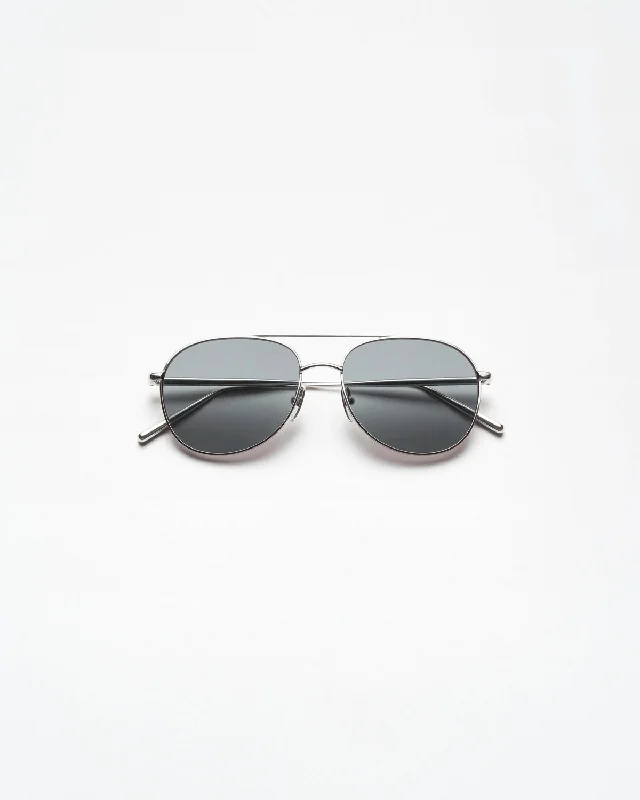 Pilot Sunglasses v2 - Silver Grey - O/S Tinted - Lens Reading Glasses