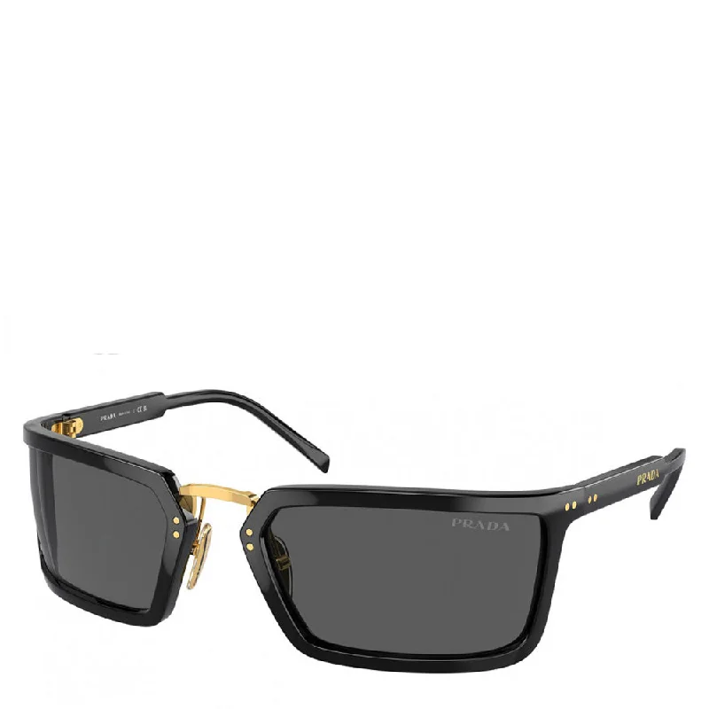 Men's Prada™ PR A11S 1AB5S0 62 Black Wood - Grain Accent Natural Look