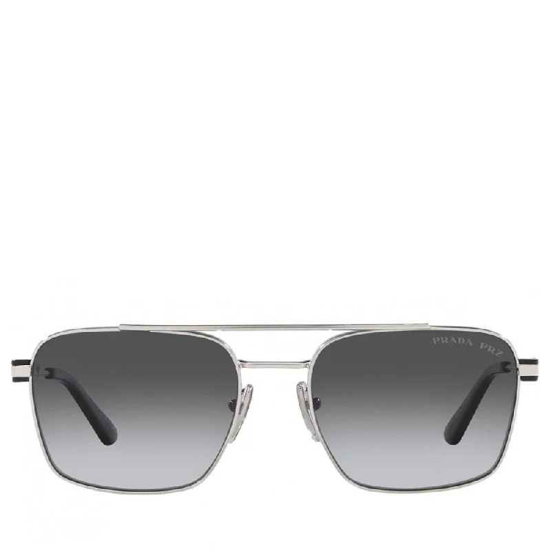 Prada Metal Man Sunglass Silver Clip - On Sunglasses Convenience
