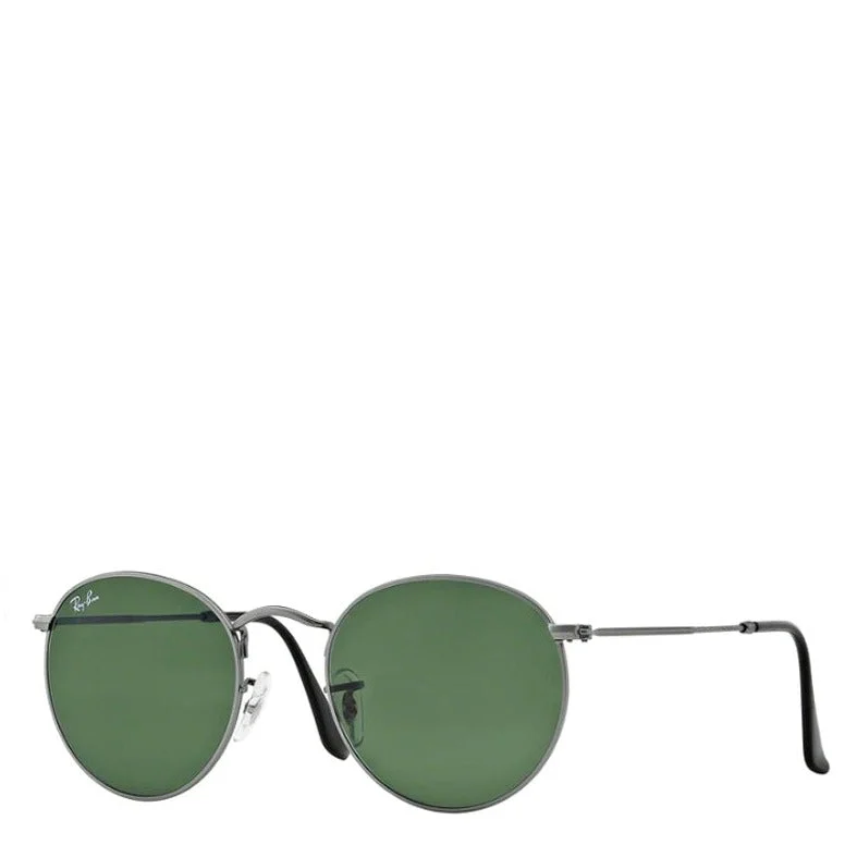 RAY-BAN ROUND METAL RB3447 MATTE GUNMETAL Cat - Eye Feminine Design