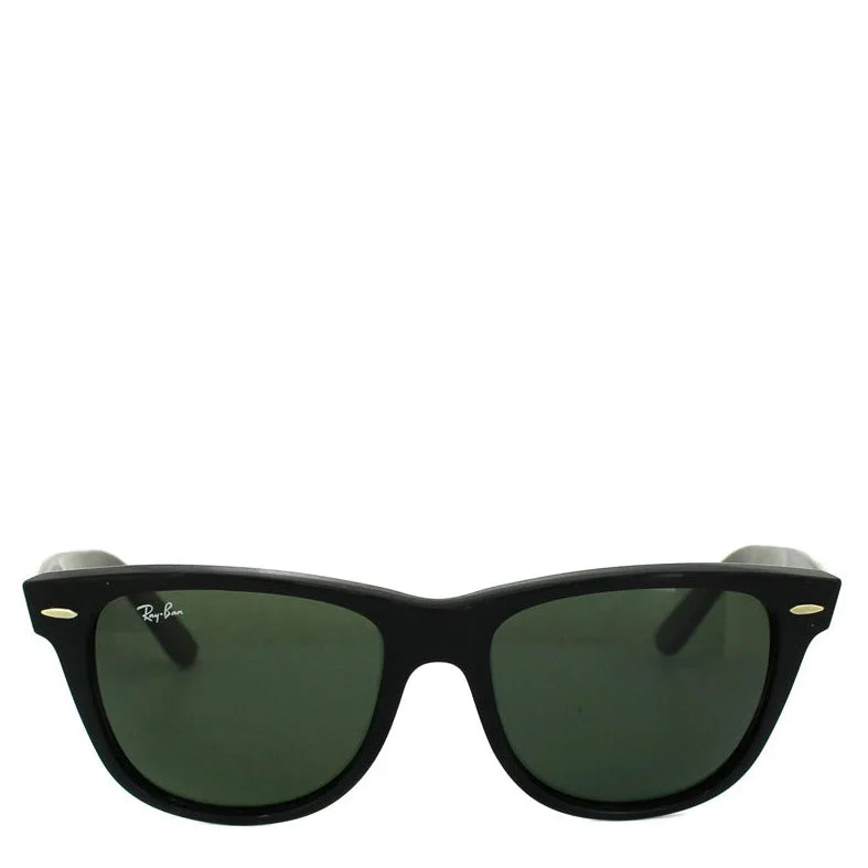 RAY-BAN WAYFARER RB2140 BLACK Retro Round - Frame Look