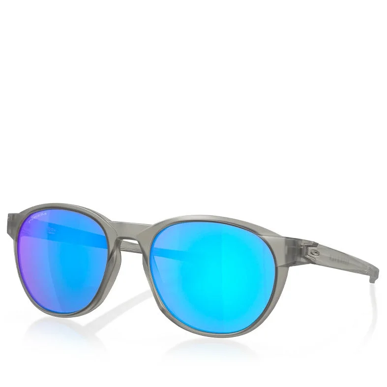 OAKLEY REEDMACE MATTE GREY W/ PRIZM SAPPHIRE Geometric - Patterned Frame Design