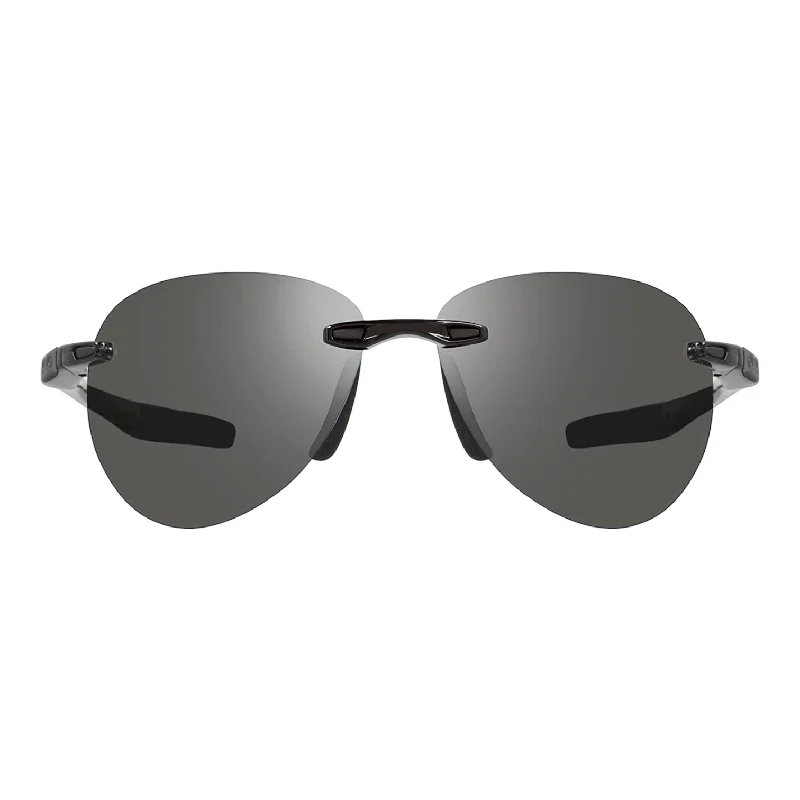 REVO Men's Descend A Black Graphite Polarized Aviator Sunglasses Multi - Functional Outdoor Glasses