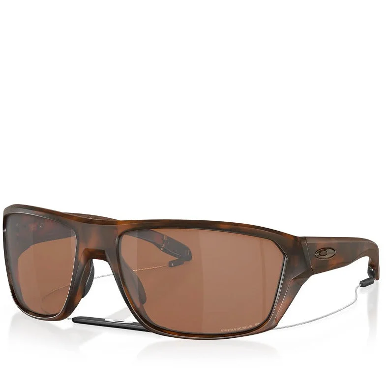 SPLIT SHOT MATTE BROWN TORTOISE W/ PRIZM TUNGSTEN POLARIZED Translucent Frame Modern Aesthetic