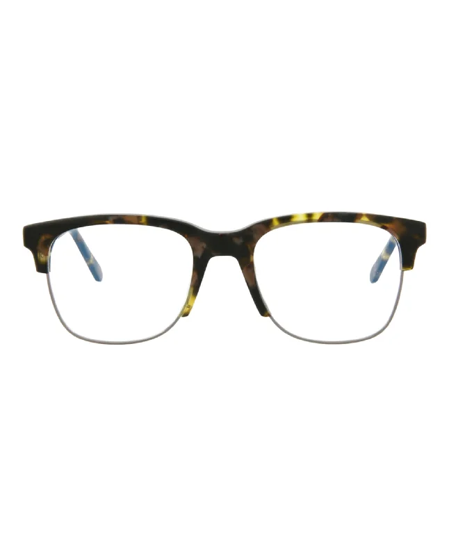 Square-Frame Acetate Optical Frames Clip - On Sunglasses Convenience