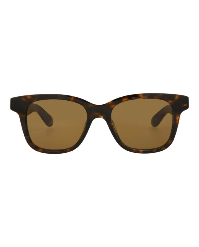 Square-Frame Acetate Sunglasses Two - Tone Frame Contrast