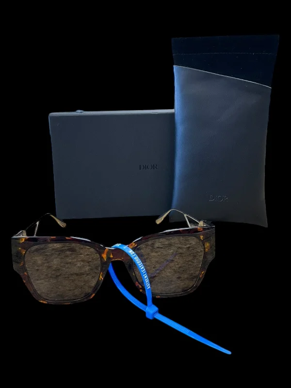 Sunglasses Designer By Dior Chunky Black - Frame Goth Look