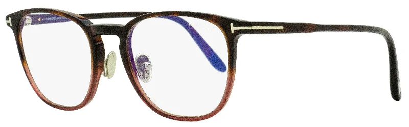 Tom Ford Men's Blue Block Eyeglasses TF5700B 054 Havana/Burgundy 54mm Steampunk - Inspired Goggles Tom Ford Men's Blue Block Eyeglasses TF5700B 054 Havana/Burgundy 54mm Steampunk - Inspired Goggles