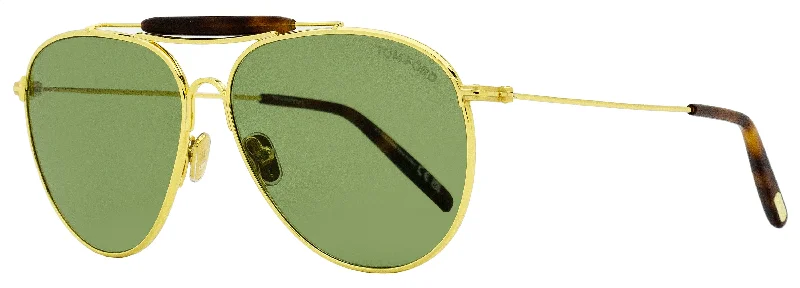 Tom Ford Men's Raphael-02 Sunglasses TF995 30N Yellow Gold 59mm Hipster Style