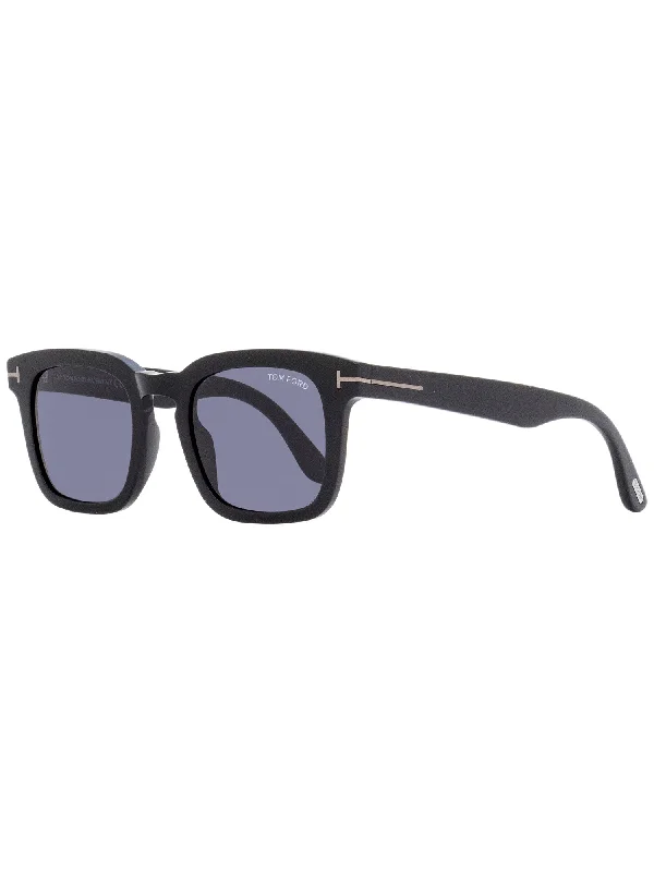 Tom Ford Men's Square Sunglasses TF751N Dax 01A Black  50mm Wayfarer Streetwear Style