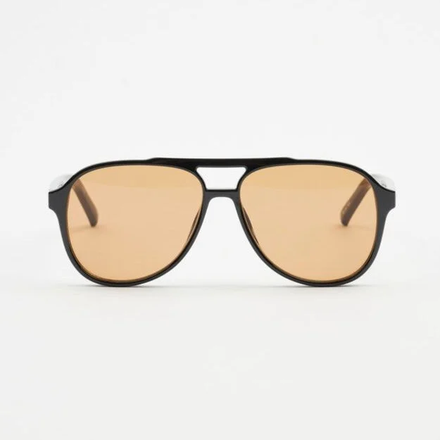 Tragic Magic (Black + Tan Tint) Clip - On Sunglasses Convenience
