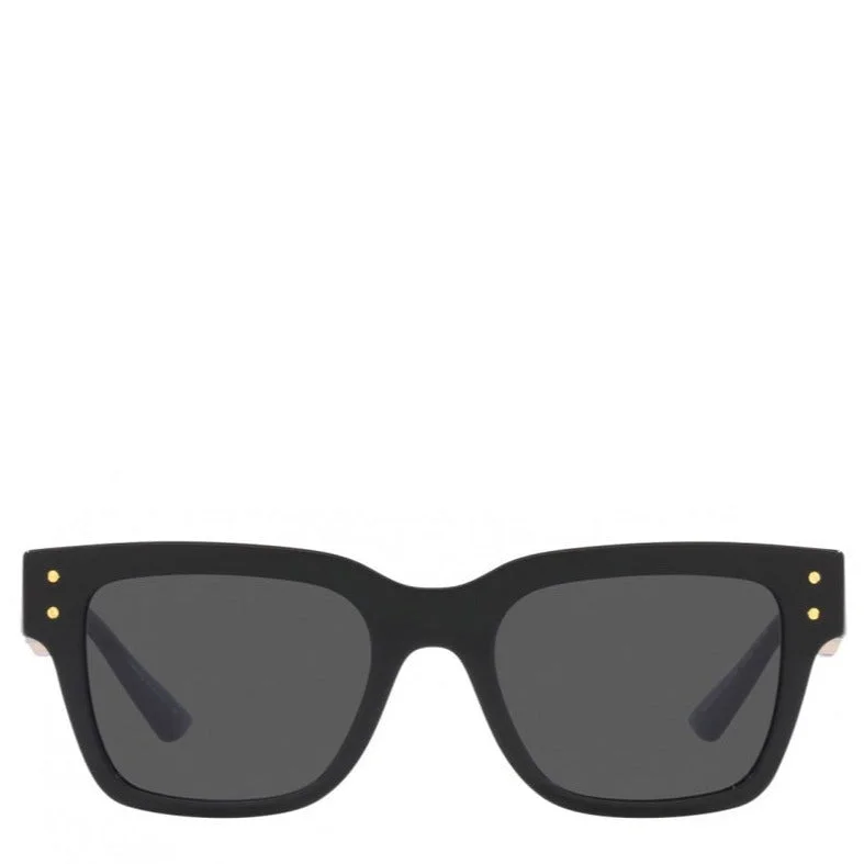 VERSACE <br>VE4421 BLACK W/ DARK GREY Glossy Metal Frame Look