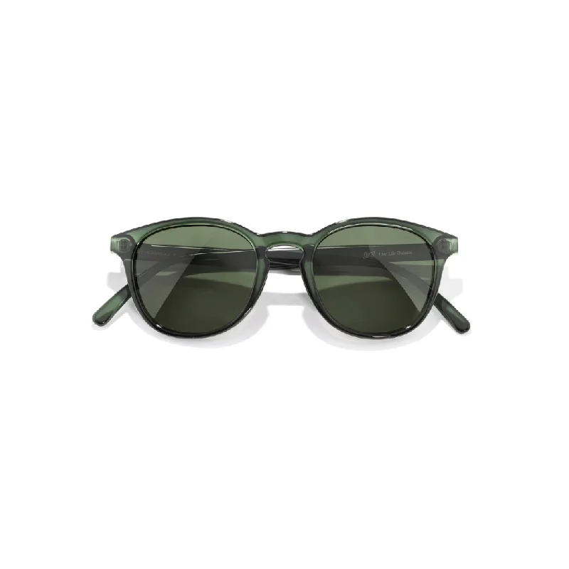 Yuba Polarized Sunglasses - Deep Green Forest Vintage Horn - Rimmed Style