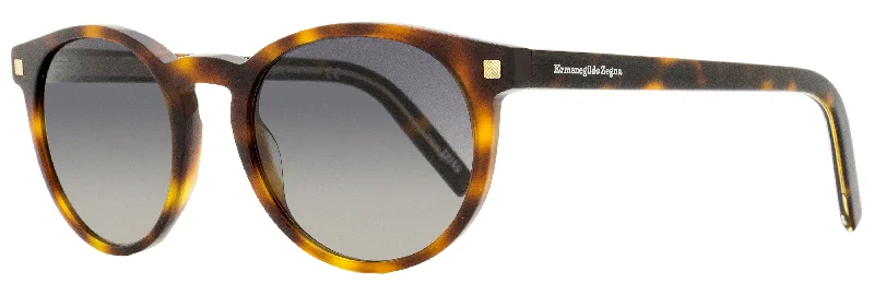 Zegna Men's Pantos Sunglasses EZ0172 52B Havana 54mm Classic Aviator Style