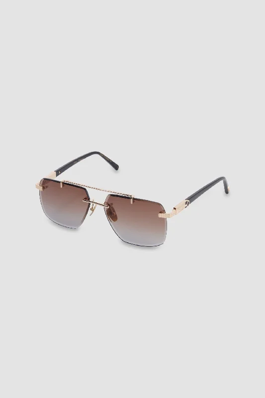Zilli Brown NICO Sunglasses Hipster Style