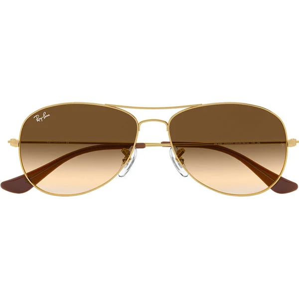Cockpit Standard - Gold/Light Brown Gradient Clip - On Sunglasses Convenience
