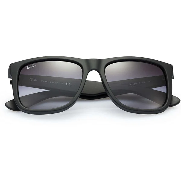 Justin Classic - Matte Black/Gray Gradient Rectangle - Rimmed 