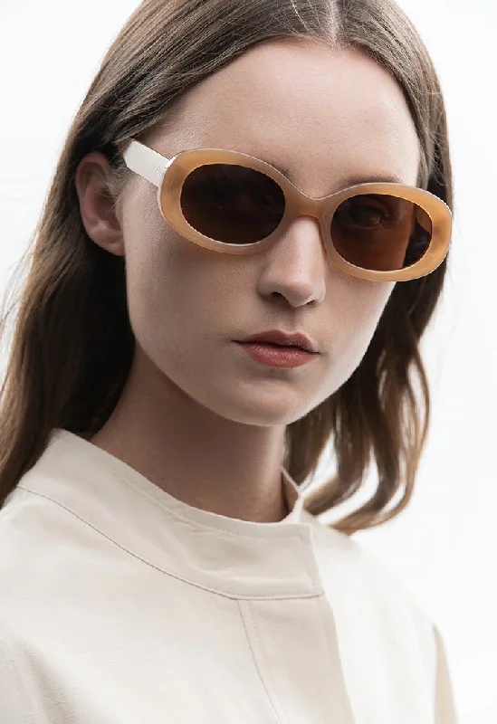Classic Charles Tinted Frame Sunglasses Vintage Horn - Rimmed Style