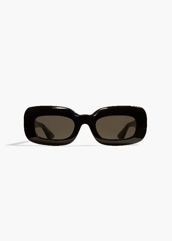 KHAITE x Oliver Peoples 1966C in Black and Grey Glossy Metal Frame Look