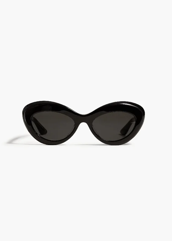 KHAITE x Oliver Peoples 1968C in Black and Grey Leather - Trimmed Luxe Style