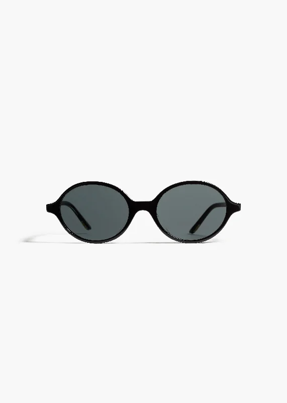 KHAITE x Oliver Peoples 2000C in Black and Grey Oval - Rimmed Sophisticated Look
