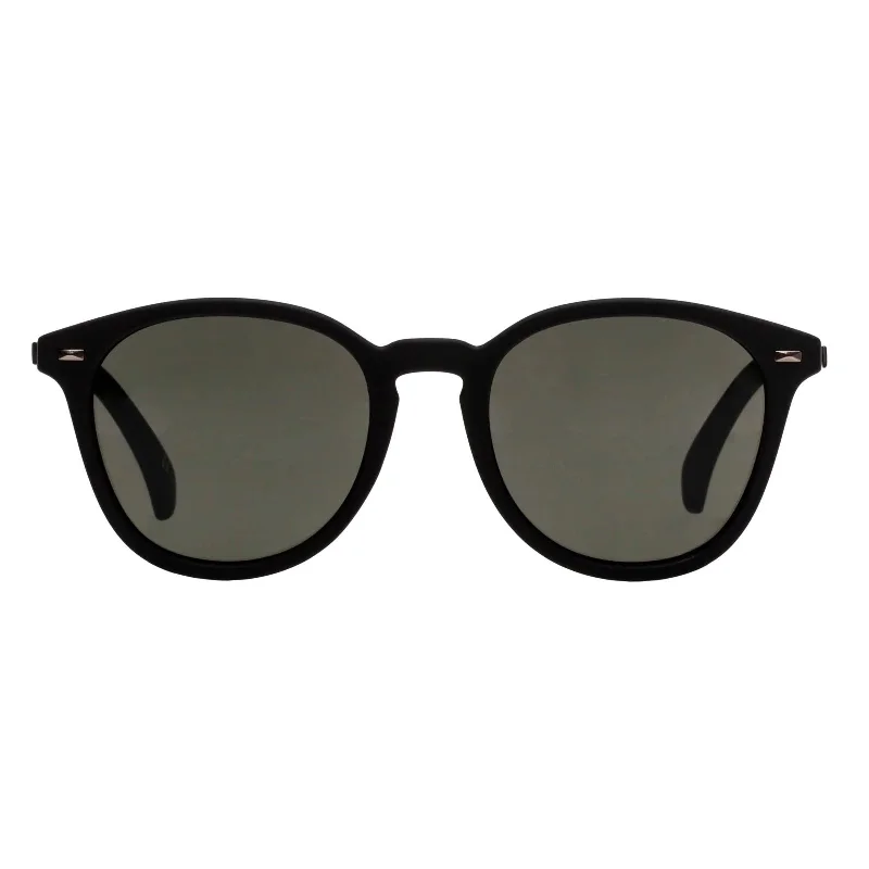 Bandwagon (Black Rubber) Oval - Rimmed Sophisticated Look