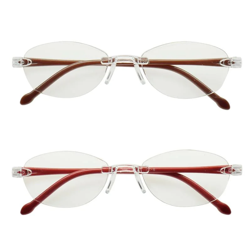 Two Point Style Reading Glasses Woman Plus 2.0 Unisex Angular Frame Style