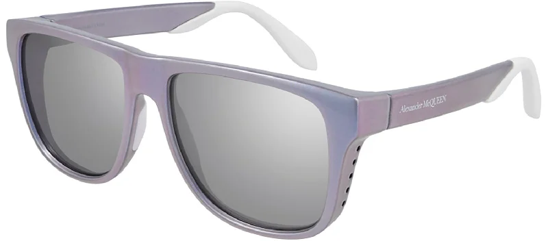 Alexander McQueen AM0292S 004 Flattop Sunglasses Vintage - Style Browline Glasses