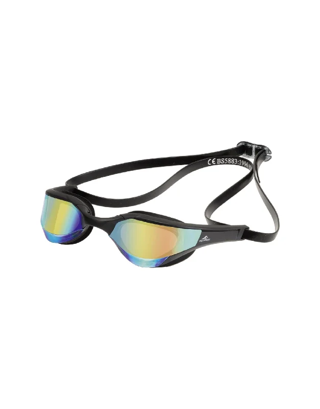 Speedblue Mirrored Swim Goggles Glossy Metal Frame Look