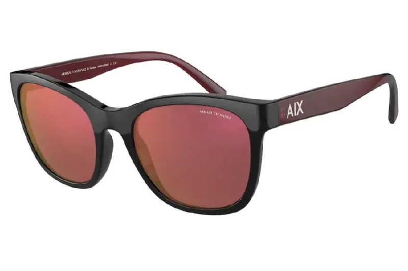 Armani Exchange Women's 54mm Shiny Bordeaux Sunglasses Transparent Frame Trend